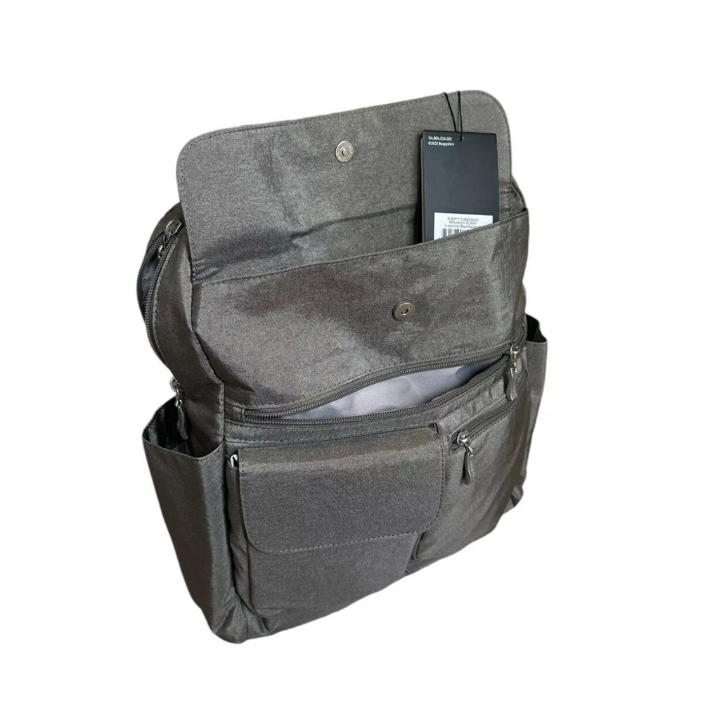 Baggallini Gray Metallic Backpack - Picture 6 of 13